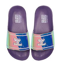 Hummel Badesandaler - Pool Slide JR - Montana Grape