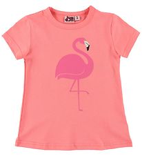 DYR-Cph T-Shirt - DYRWildlife - Coral m. Flamingo
