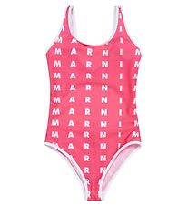 Marni Badedragt - Pink m. Hvid