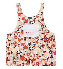 Marni Sommerdragt - Rosa/Rd m. Blomster