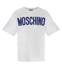 Moschino T-shirt - Maxi - Hvid/Blå