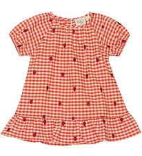 Flss Kjole - Molly - Berry Gingham