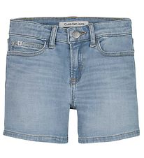 Calvin Klein Shorts - Slim Shorts - Mid Blue