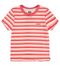 Levis Kids T-shirt - Rib - Striped - Rose of Sharon - Pink