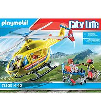 Playmobil City Life - Rednings Helikopter - 71203 - 48 Dele