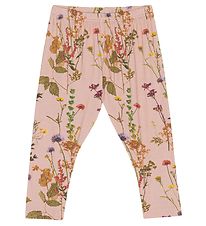 Christina Rohde Leggings - Rosa m. Blomster