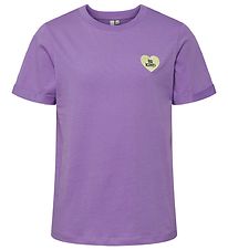 Pieces Kids T-shirt - PkRia - Paisley Purple/Be Kind Emb