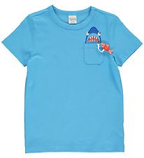 Freds World T-shirt - Pirate Pocket - Bunny Blue