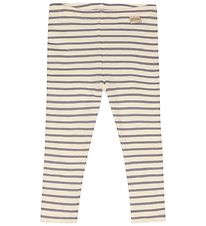 Petit Piao Leggings - Modal - Rib - Dusty Lavender/Off White