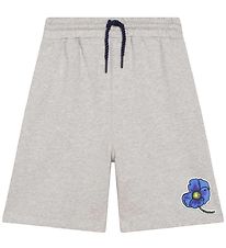 Kenzo Sweatshorts - Exclusive Edition -  Gråmereret m. Blå Bloms
