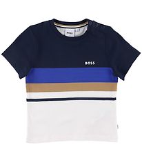 BOSS T-shirt - Navy/Hvid m. Blå
