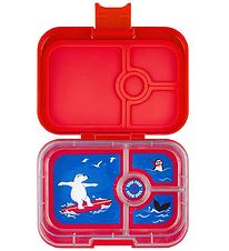 Yumbox Madkasse m. 4 Rum - Bento Panino - Roar Red