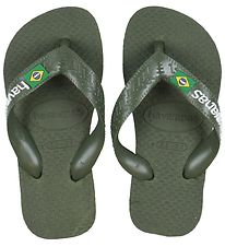 Havaianas Klipklapper - Brazil Logo - Moss