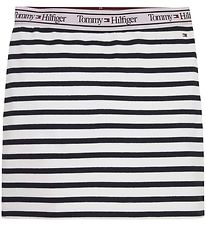 Tommy Hilfiger Nederdel - Graphic Stripe Rib - Desert Sky Stripe