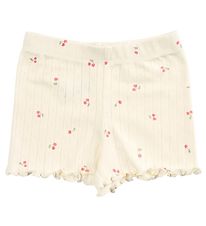 Petit by Sofie Schnoor Shorts - Antique White m. Kirsebr