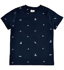The New T-shirt - TnGiuseppe Pique - Navy Blazer