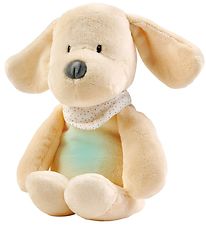 Nattou Sovebamse m. Natlys/Lyd - Sleepy Dog - 30 cm - Vanilla