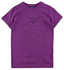 GANT T-shirt - Tonal - Dark Violet
