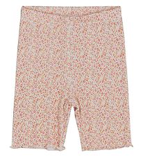 Hust and Claire Shorts - Rib - Lilina - Hvid m. Blomster