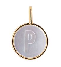 Design Letters Vedhæng Til Halskæde - P - Pearl Gold