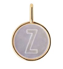 Design Letters Vedhæng Til Halskæde - Z - Pearl Gold
