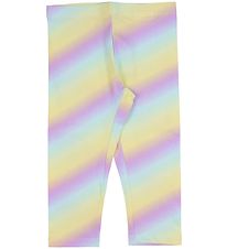 Name It Leggings - NkfVivian - White Alyssum/Rainbow