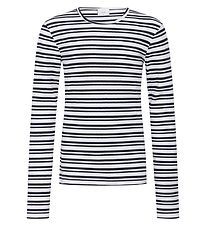 Grunt Bluse - Dopim - Navy Stripe