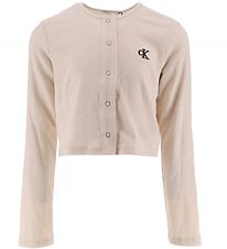 Calvin Klein Cardigan - Light Crinkle - Whitecap Gray