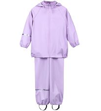 CeLaVi Regntøj m. Seler - Recycled PU - Purple Rose
