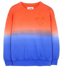 Finger In The Nose Sweatshirt - Wave - Pop Orange Dip Dye