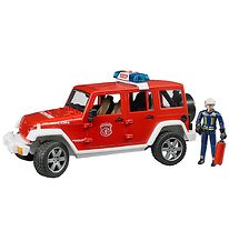 Bruder Bil - Jeep Wrangler Udrykningskretj m. Lys/Lyd - 02528