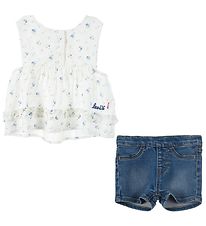 Levis St - Top/Shorts - Denim - Hvid/Bl