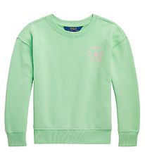 Polo Ralph Lauren Sweatshirt - Longwood - Lysegrøn m. Rosa