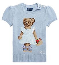 Polo Ralph Lauren T-shirt - Strik - Cottage - Estate Blue m. Bam Polo Ralph Lauren T-shirt - Strik - Cottage - Estate Blue m. Bam