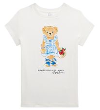Polo Ralph Lauren T-shirt - Cottage - Hvid m. Bamse