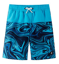 Reima Badeshorts - UV50+ - Papaija - Navy m. Print