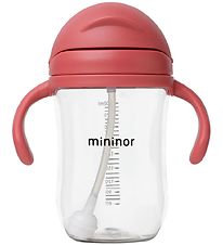 Mininor Kop m. Sugerr - Tritan - 330 ml - Rabarber