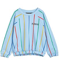 Mini Rodini Sweatshirt - Stripe - Blå