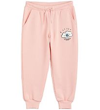 Mini Rodini Sweatpants - Seashell Chenille EMB - Pink