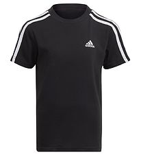 adidas Performance T-shirt - LK 3S CO Tee - Sort/Hvid