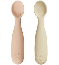 Cam Cam Skeer - Silikone - 2-pak - Flower - Coral Mix