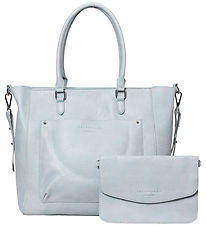 Rosemunde Shopper m. Clutch - Baby Blue Silver