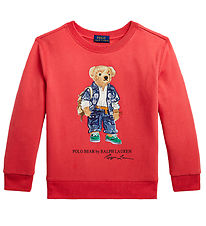 Polo Ralph Lauren Sweatshirt - Sa - Rd m. Bamse