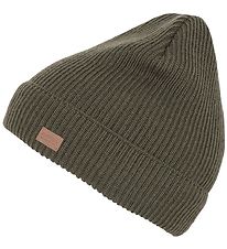 Melton Hue - Basic Ribbed Beanie - Ivy Green