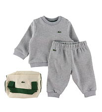 Lacoste Sweatsæt - Silver Chine