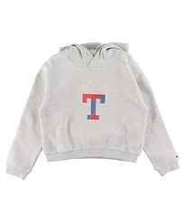 Tommy Hilfiger Httetrje - T Varsity - New Light Grey Heather