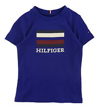 Tommy Hilfiger T-Shirt - TH Logo Tee - Navy Voyage
