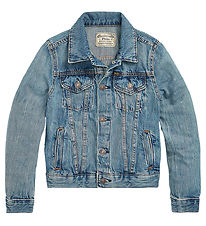 Polo Ralph Lauren Denimjakke - Cropped - Trucker - Dafnie Wash