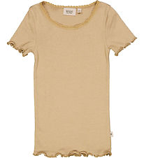 Wheat T-Shirt - Rib - Lace - Latte