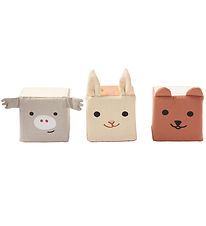 Kids Concept Bamser - 3 Stk. - Play Cubes Textile